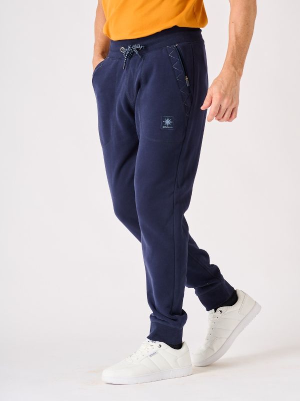 Men's Navy Blue Cuffed Joggers - Comfort and stylish Sport Trousers ...